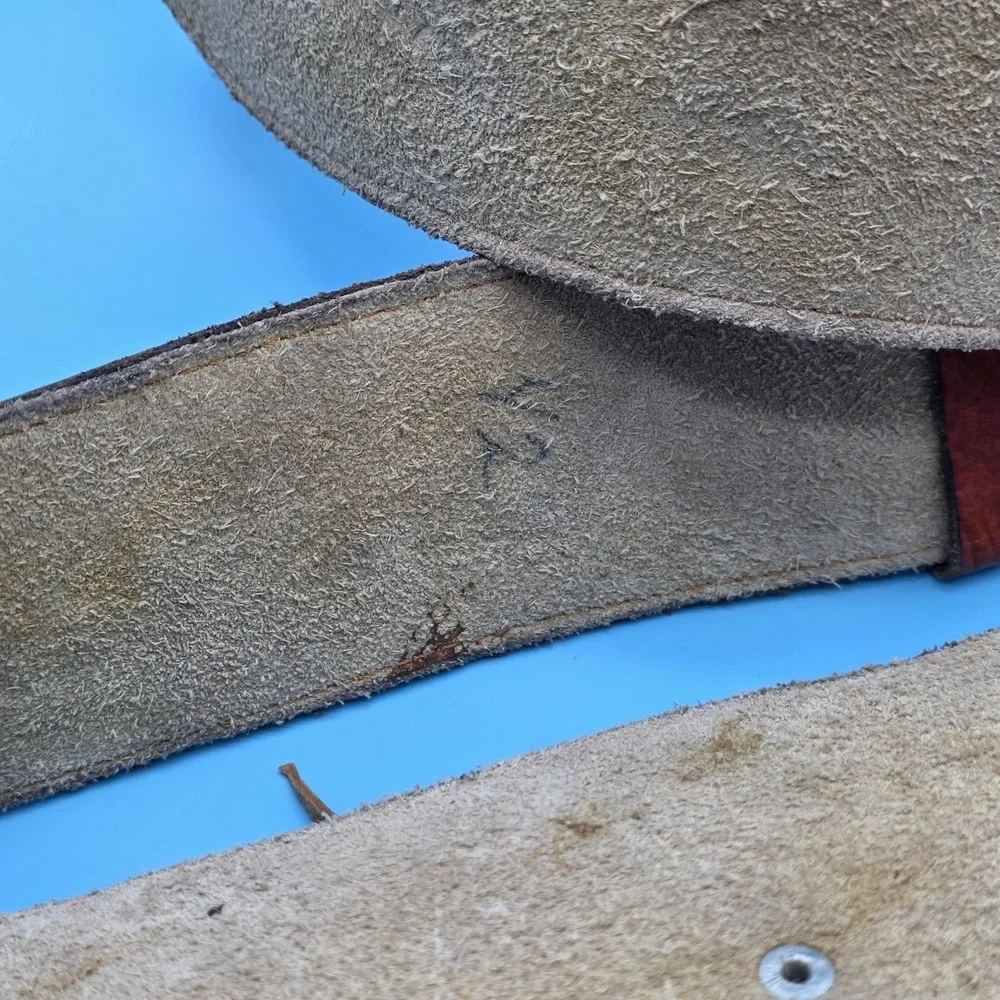 Leather Gun Belt And Holster Deer 42